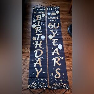 Set of 4 60th Birthday Banners